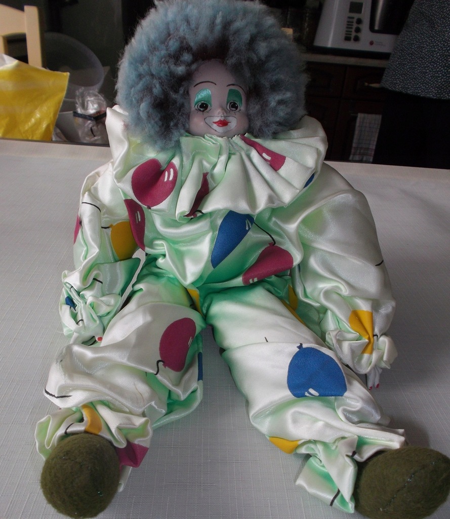 Stara lalka - Klaun Clown Pajac Vintage Retro
