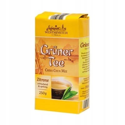 Herbata Zielona liściasta z cytryną 250 g