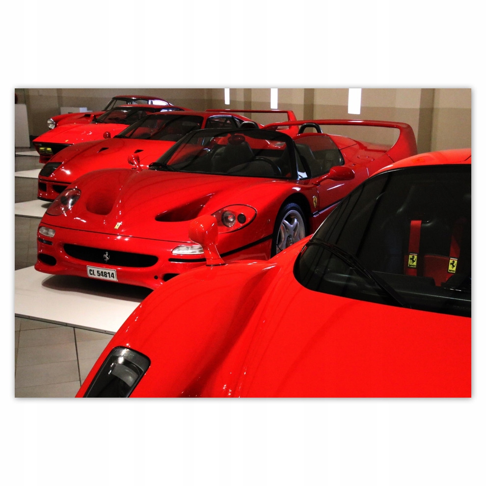 Plakaty 200x135 Czerwone Ferrari Na wymiar