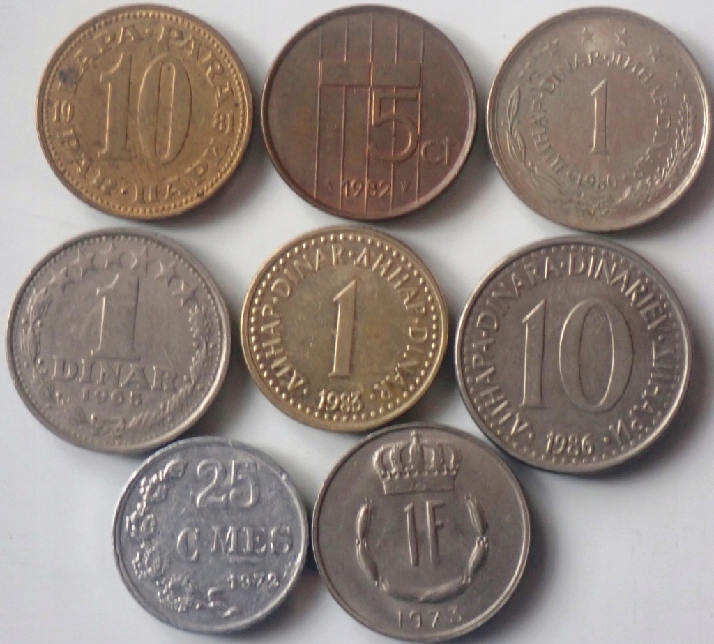 HOLANDIA JUGOSŁAWIA LUKSEMBURG , 8 monet - OMO