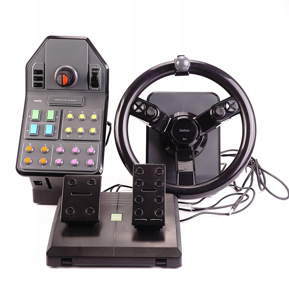 Kierownica Logitech G Saitek Farm Sim Controller 8699589654 oficjalne archiwum Allegro