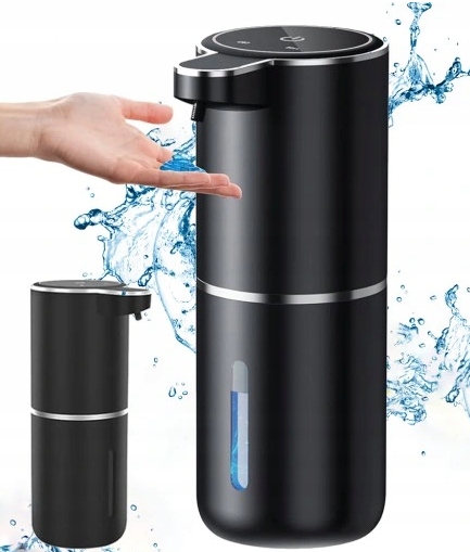 DOZOWNIK AUTOMATYCZNY DO MYDŁA BEZDOTYKOWY USB 380ML CZARNY