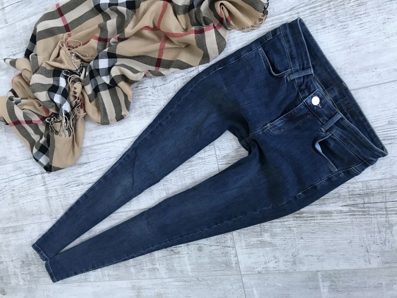 OASIS___spodnie stretch rurki jeans__34 XS