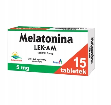 Melatonina Lek-Am 5 mg 15 tabletek USZKODZONE OPAKOWANIE KARTONOWE