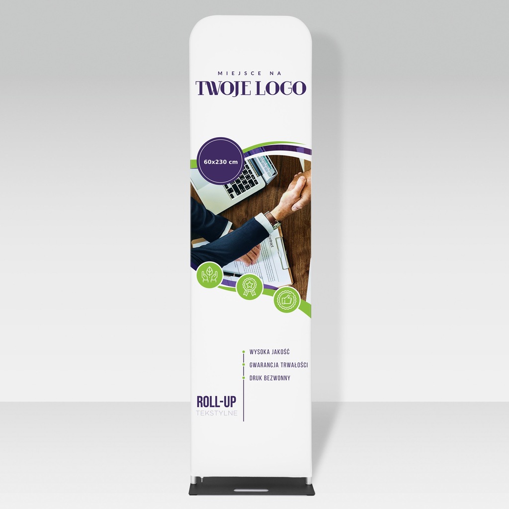 Ścianka tekstylna rollup tekstylny 60x230 -2 str.
