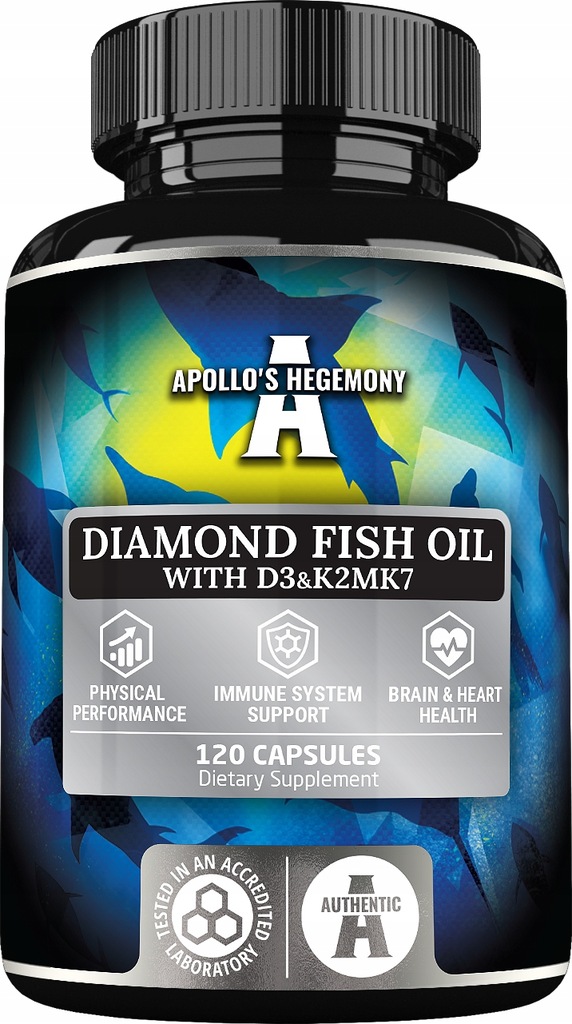 APOLLO'S HEGEMONY Diamond Fish Oil D3 & K2 120 kap 13267581872