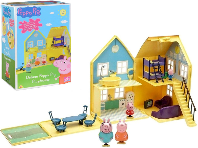 Świnka PEPPA DOMEK PEPPY Deluxe 4 FIGURKI Taras - 7263907982 - oficjalne  archiwum Allegro