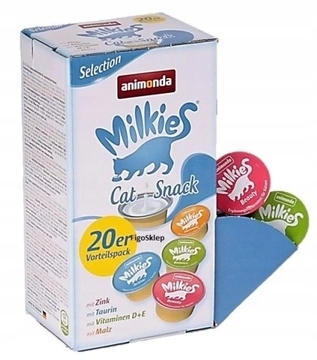 Animonda Milkies cat snack Mix smaków 20 x 15 g mleczka