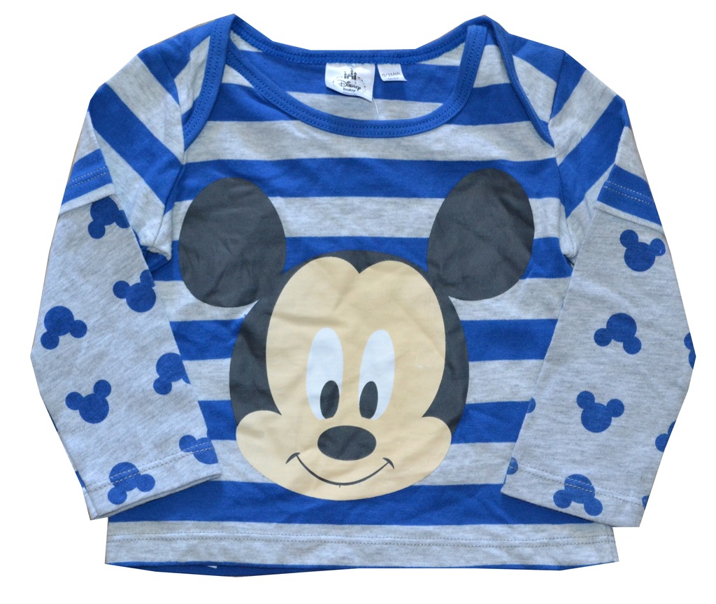 Disney Mickey koszulka z długim rękawem 68-74 cm