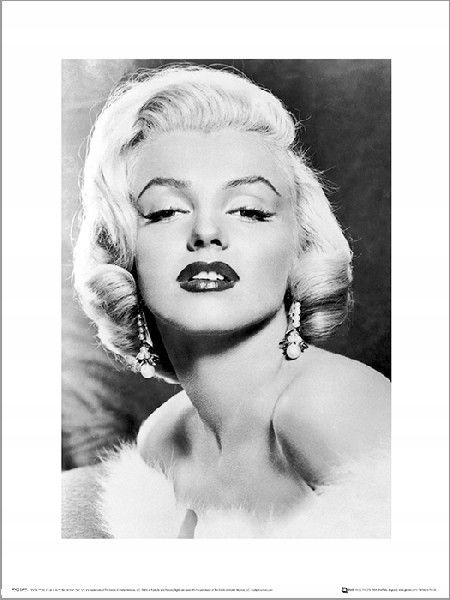 Marilyn Monroe Earings - plakat premium 40x50 cm