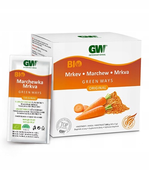 MARCHEW BIO Green Ways 200 g. suszony sok/ op. podróżne (40 szt x 5 g)