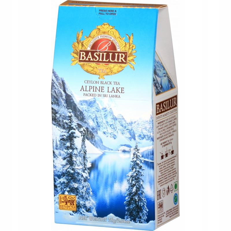 Basilur czarna liściasta herbata Alpine Lake 75g Infinite Moments