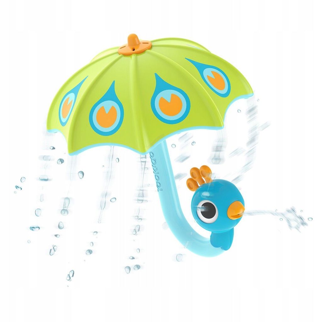 YOOKIDOO - FILL 'N' RAIN PEACOCK UMBRELLA - GREEN