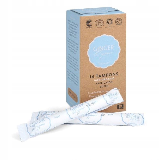 Ginger Organic Tampons tampony organiczne z apl P1