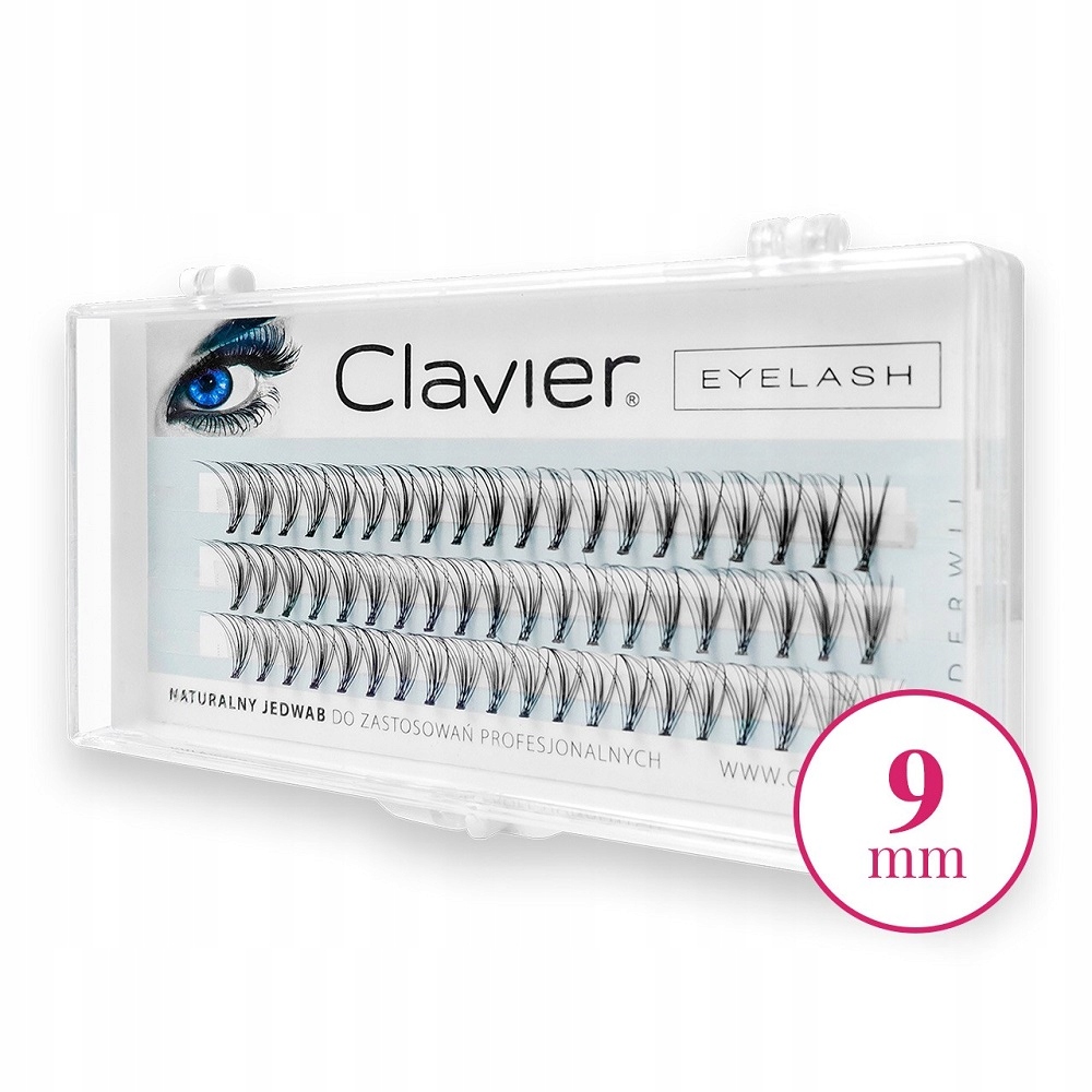 Clavier Eyelash 9mm kępki rzęs