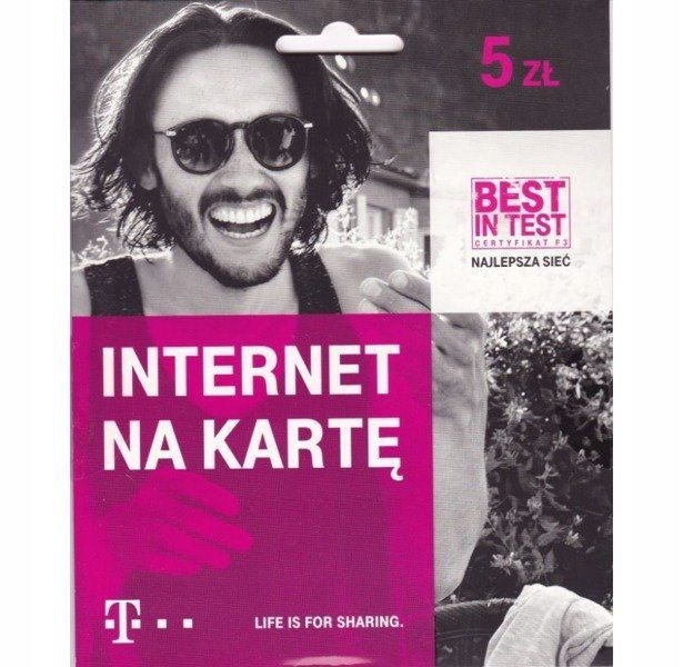 KARTA STARTER T-MOBILE INTERNET NA KARTĘ 5