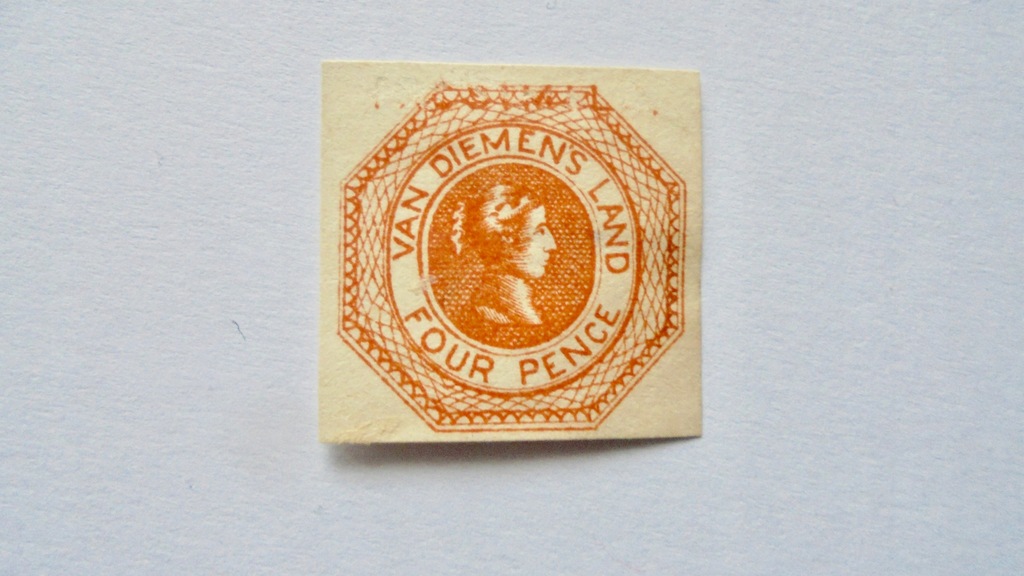 1853 Australia-Tasmania Mi.2(*) czysty znaczek, wartość 1500,- Euro