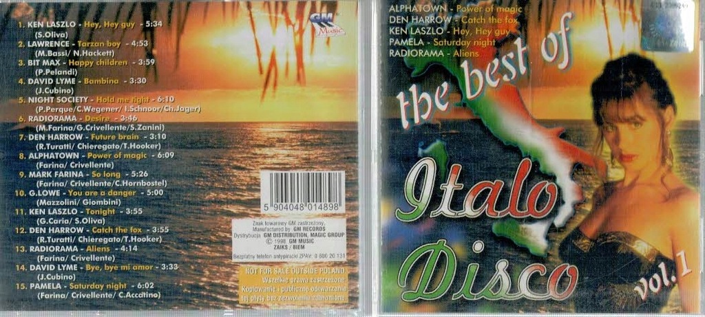 Italo Disco The best Of vol.1 Radiorama [CD]