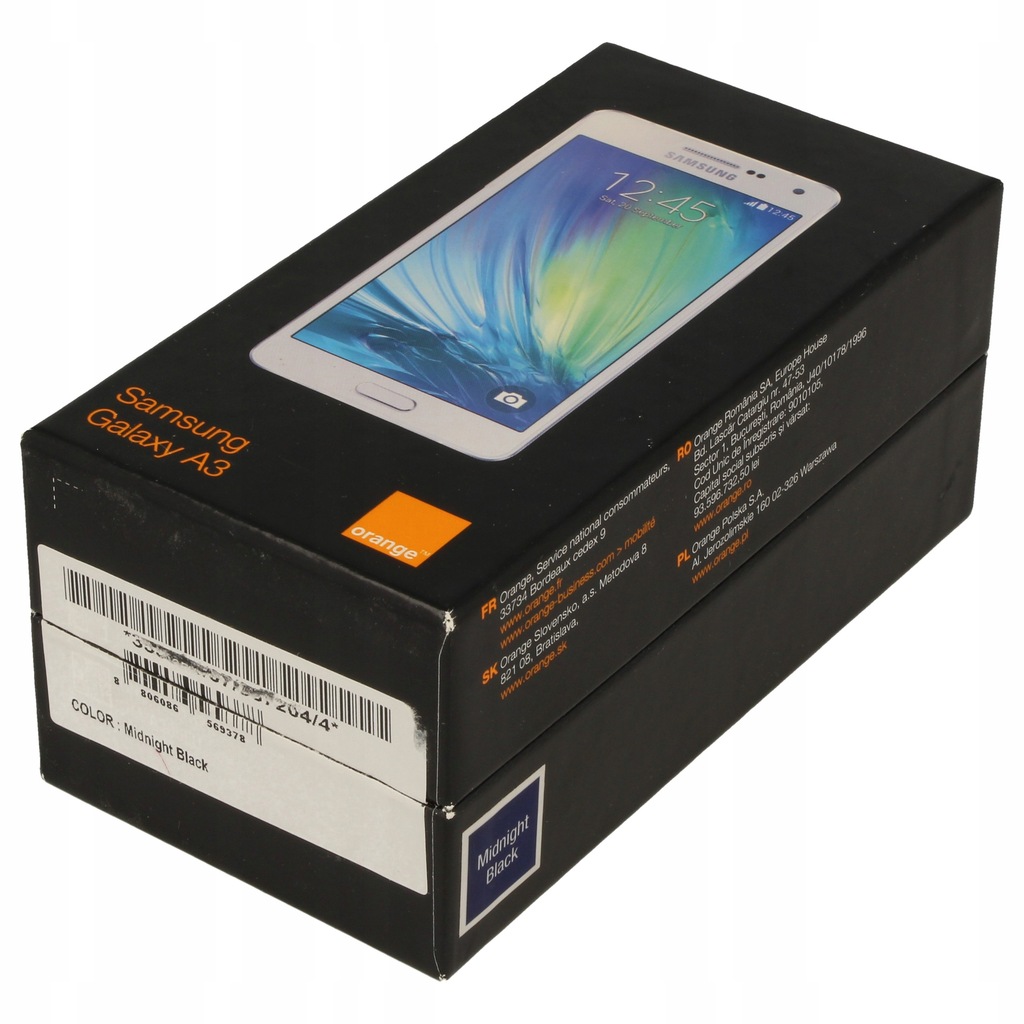 Pudełko Samsung Galaxy A3 A300 Oryginalne Orange