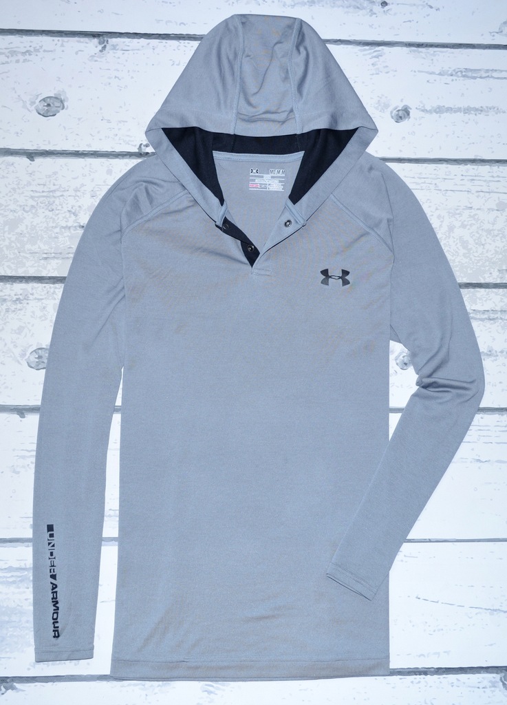 UNDER ARMOUR BLUZA THERMO HOODIE GREY MEN M/L