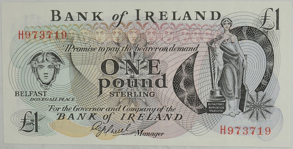 20.Irlandia Płn., 1 Funt 1972 -1977, St.1-