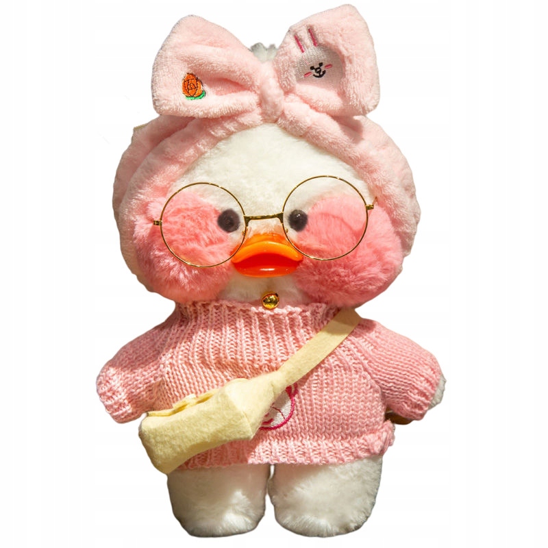 Biała kaczka Lalafanfan Duck Pluszowa zabawka