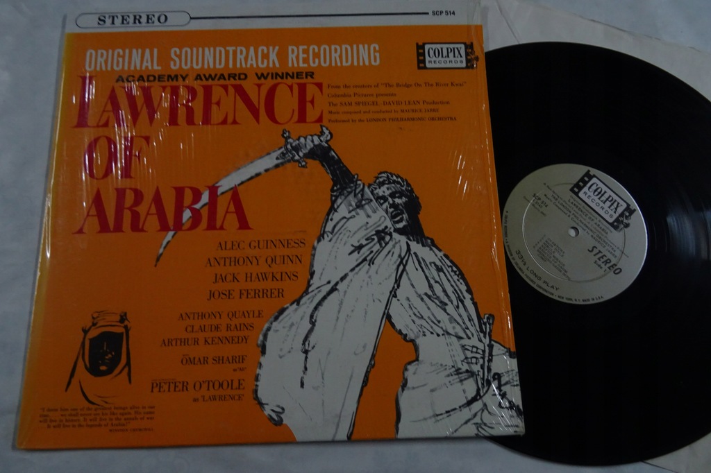 Maurice Jarre Lawrence Of Arabia LP 4981 USA