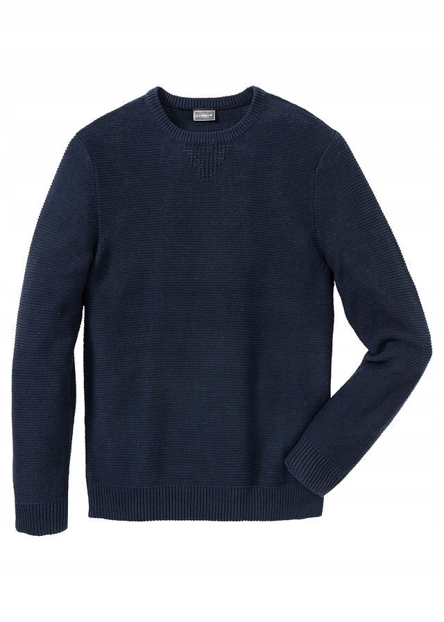 Sweter w strukturalny w niebieski 48/50 (M) 913566