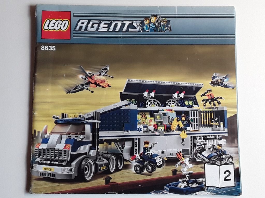 LEGO INSTRUKCJA AGENTS 8635 CZĘŚĆ 7253398678 oficjalne