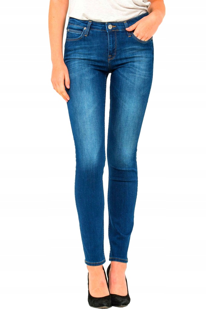 LEE SCARLETT SKINNY RURKI JEANS DOPASOWANE W25 L31