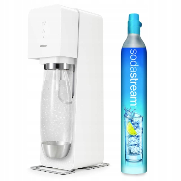 SATURATOR SODASTREAM SOURCE BIAŁY BUTELKA NABÓJ 9508015050