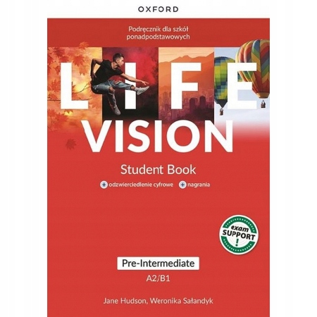 LIFE VISION PRE-INTERMEDIATE A2/B1 STUDENT BOOK Podręcznik Oxford