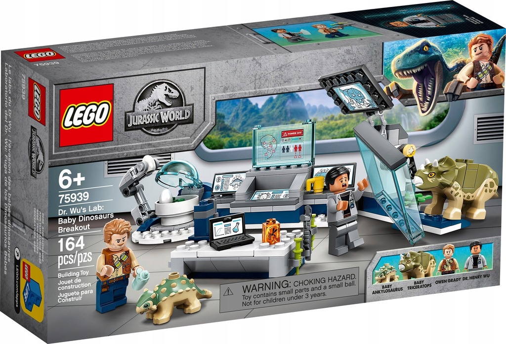 LEGO JURASSIC Wu ucieczka młodych dinozaurów 75939