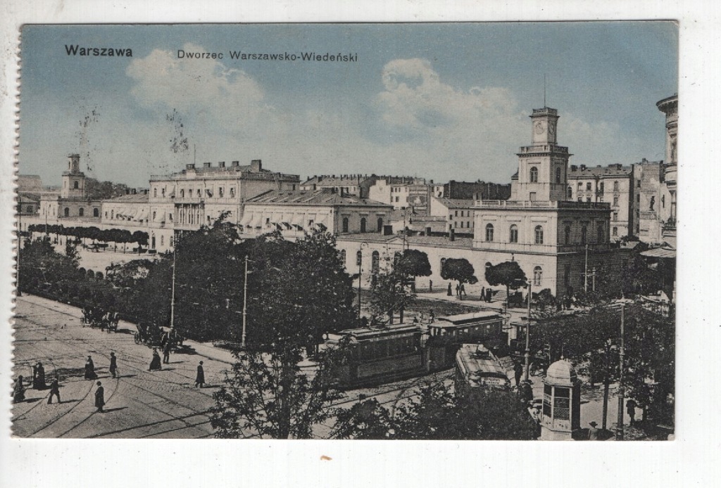 Warszawa, Warschau, Dworzec Warszawsko-Wiedeński, 1916r. -509