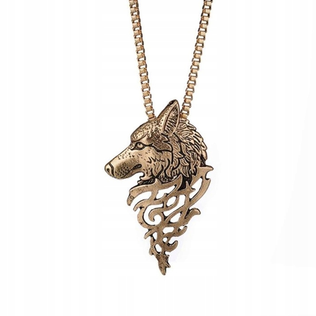 Wisiorek Celtic golden Wolf - styl Viking