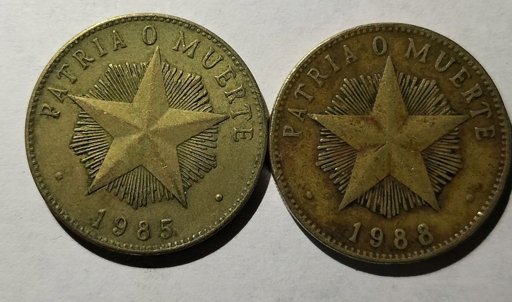 moneta Kuba 1 peso 1985 1988