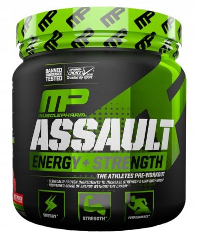 MUSCLE PHARM ASSAULT 345g ENERGIA SIŁA SPORT