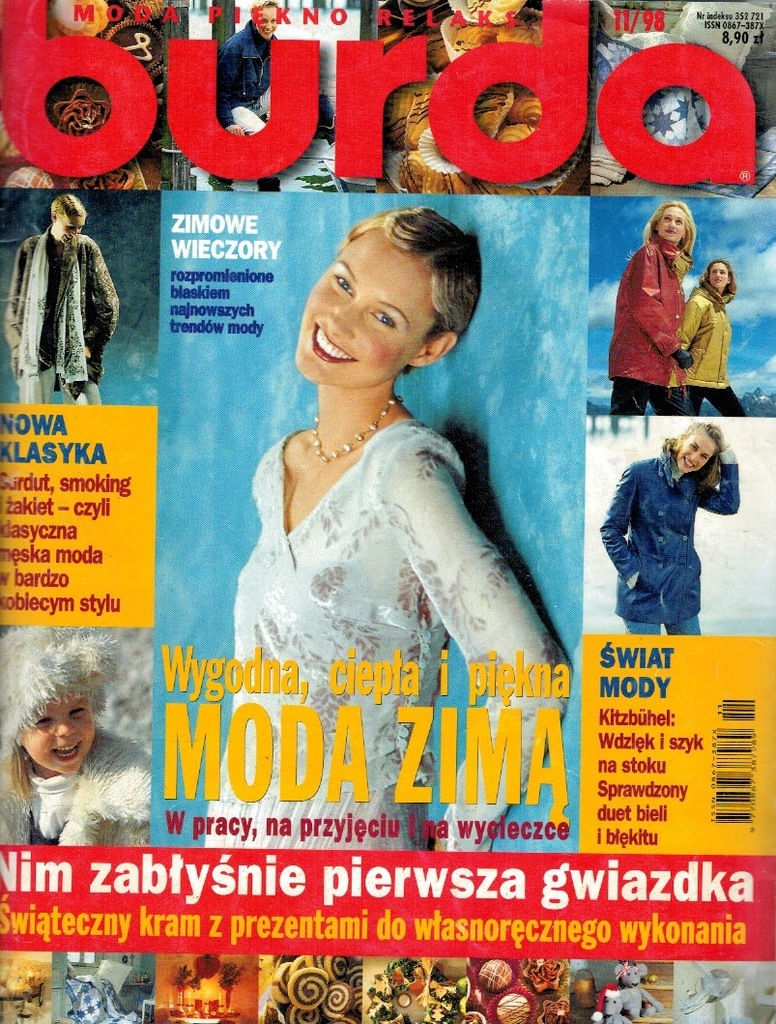 Burda 11/1998 z wykrojami