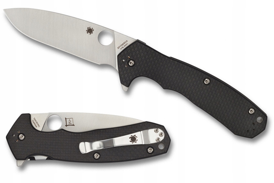 NÓŻ SKŁADANY SPYDERCO AMALGAM CARBON FIBER G-10