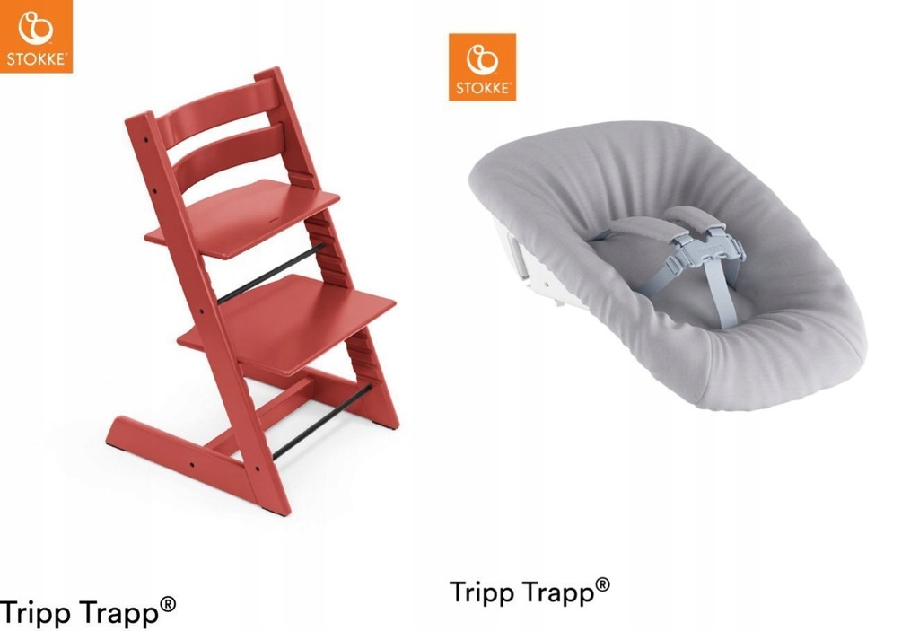 Krzesełko Stokke Tripp Trapp Warm Red + Newborn se