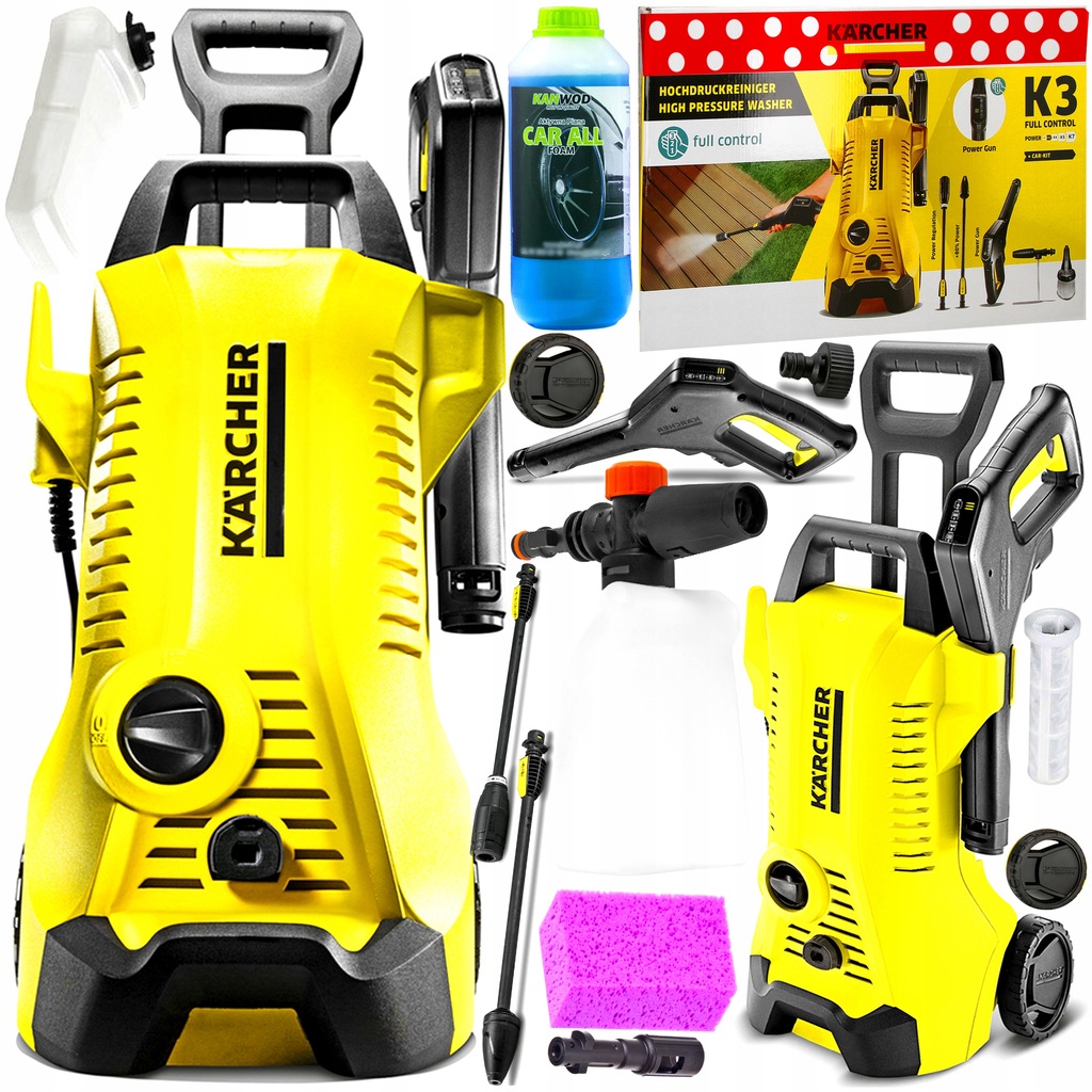 Купить КОМПЛЕКТ МАШИНЫ ПОД ДАВЛЕНИЕМ KARCHER K3 XXL В ПОДАРОК: отзывы, фото, характеристики в интерне-магазине Aredi.ru