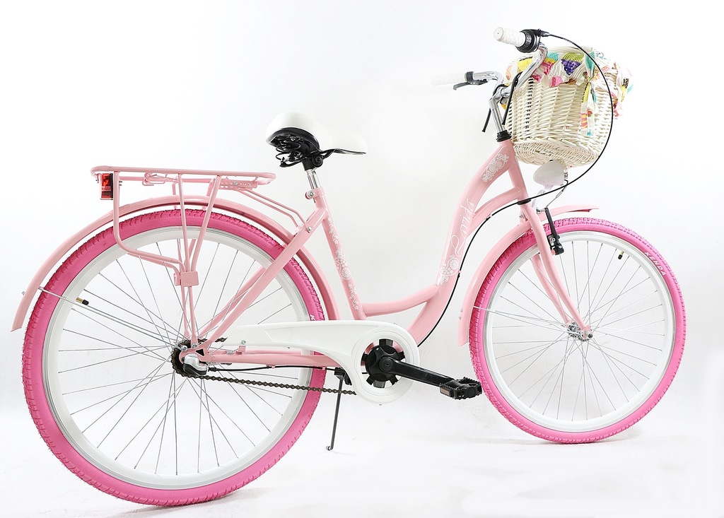ROWER KOMUNIA 26 RÓŻOWY 3 BIEGI W PIAŚCIE ! 7867555074 oficjalne archiwum Allegro