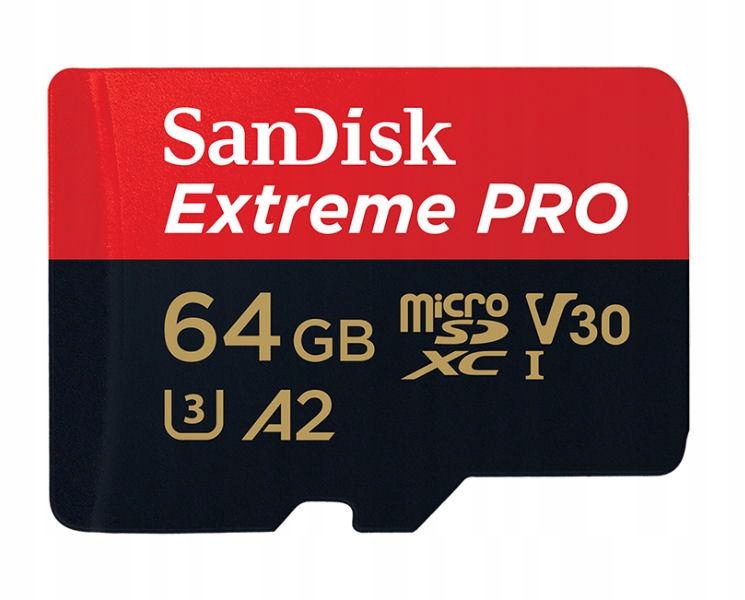 Karta pamięci SanDisk Extreme Pro microSDXC 64GB 170/90 MB/s A2 V30 U3