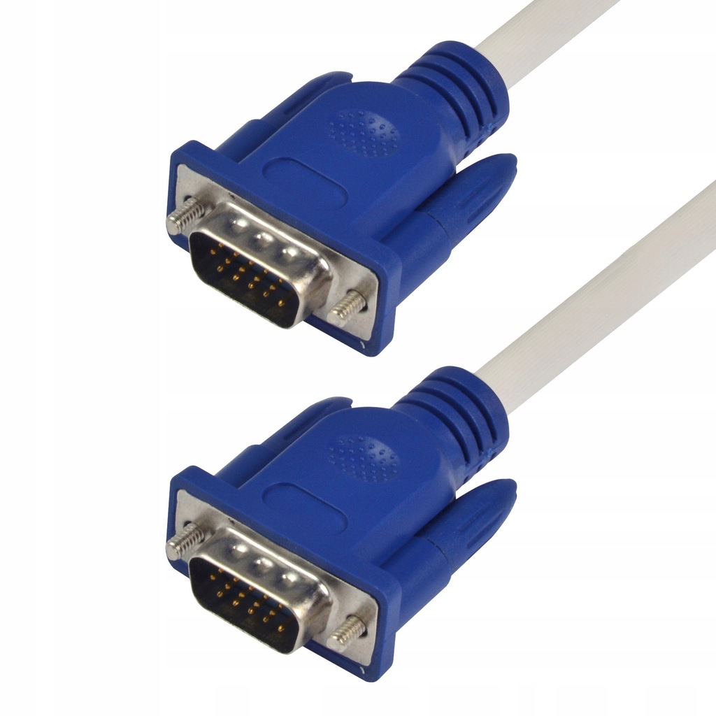 Kabel 1,5M wysokiej jakości 15-pinowy 3 + 4 VGA