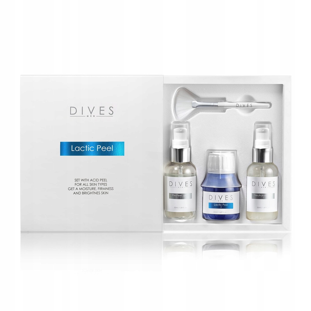 SET Lactic Peel - liftingujący kwas mlekowy + DMAE 50ml DIVES MED