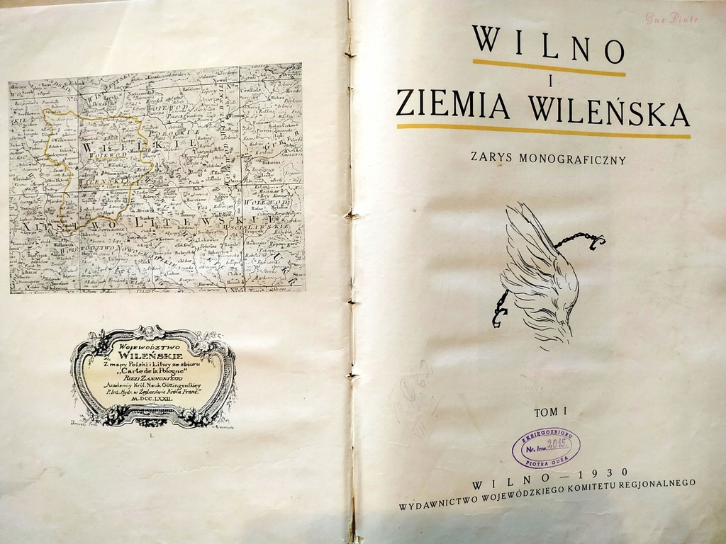 WILNO I ZIEMIA WILEŃSKA /monografia/ -1930- TOM I