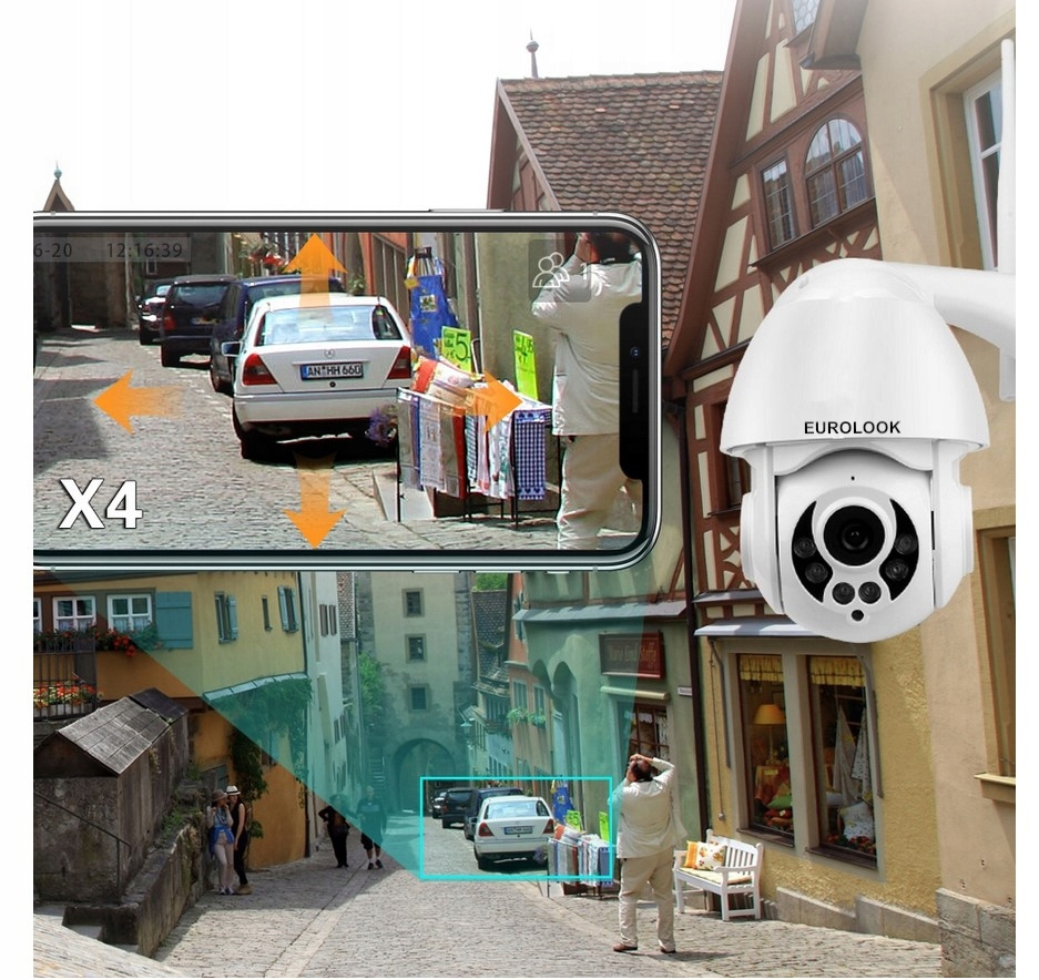 Купить НАРУЖНАЯ IP WIFI ZOOM 4-кратная PTZ-камера FULL HD: отзывы, фото, характеристики в интерне-магазине Aredi.ru