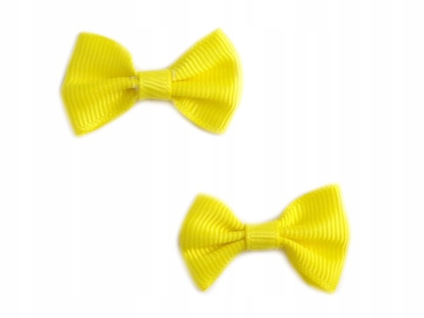 KR070 KOKARDKI DEKORACYJNE żółte 4cm 5szt