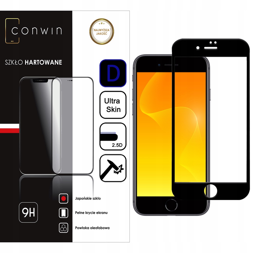 Szkło hartowane Conwin do Iphone 6 / 6s Plus 2.5D