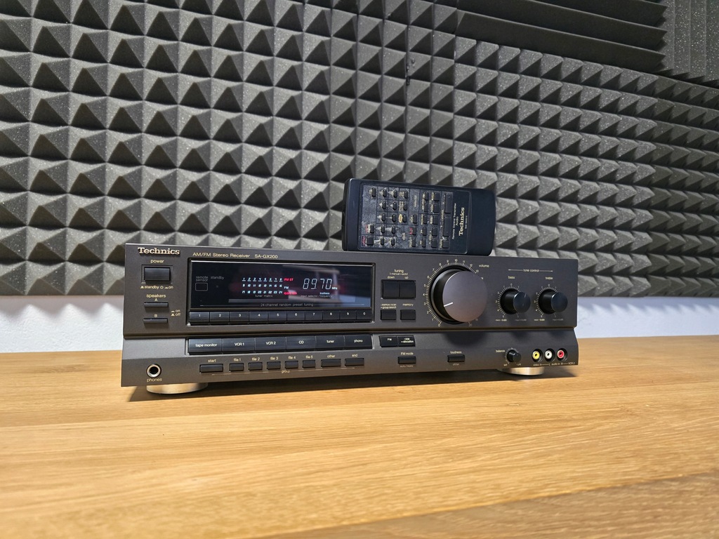 TECHNICS SA-GX200 AMPLITUNER STEREO SUPER STAN + ORYGINALNY PILOT + SERWIS!